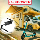 12V-24V 2A DC+ for 36V Li-Ion batteries car Fuyuang charger (42V) for KickScooter E45/ ES1 / ES2 DC+